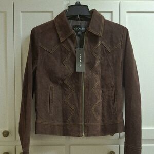 Brown Suede Women's Jacket NWT
